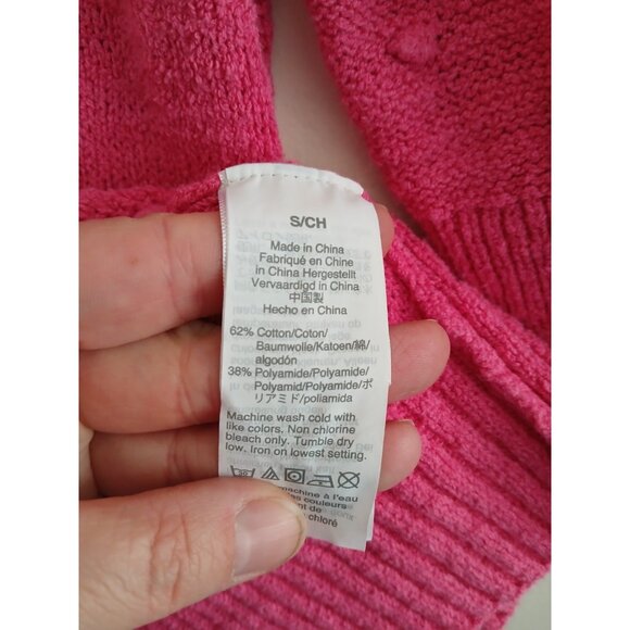 J. Crew Womens S Pink Textured Bobble Knit Sweater Top Preppy Chic Whimsical - Picture 6 of 7